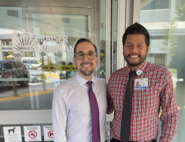 Dean Kyle Sousa with Alumni Dr. Joel Christian